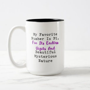 Favourite Number Pi Endless Digits Mysterious Two-Tone Coffee Mug