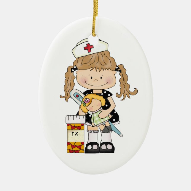 Favourite Nurse Ceramic Ornament (Front)