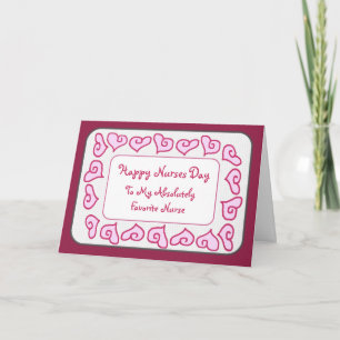 Favourite Nurse Happy Nurses Day Customizable Card