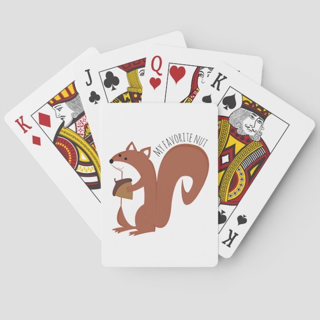 Favourite Nut Playing Cards (Back)