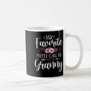 Favourite people call granny shirt floral mother's coffee mug