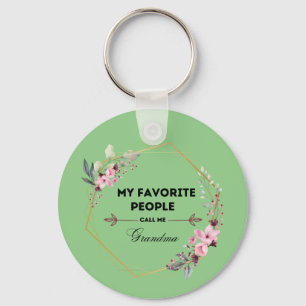 favourite people call me grandma keychain