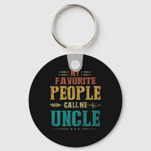 Favourite People Call Me Uncle Funny Fathers Day Keychain