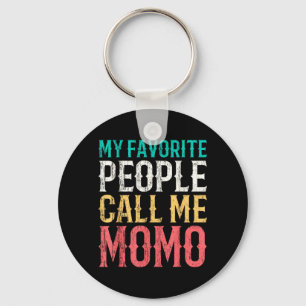 Favourite People Call Momo Mothers Day Funny Keychain