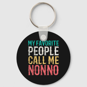 Favourite People Call Nonno Mothers Day Funny Keychain
