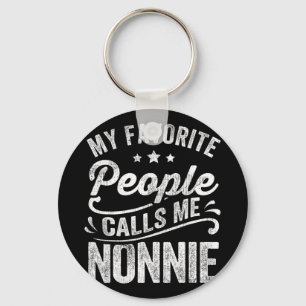 Favourite People Calls Me Nonnie Mother's Day Gift Keychain