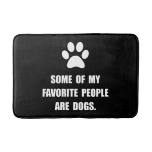 Favourite People Dogs Bath Mat