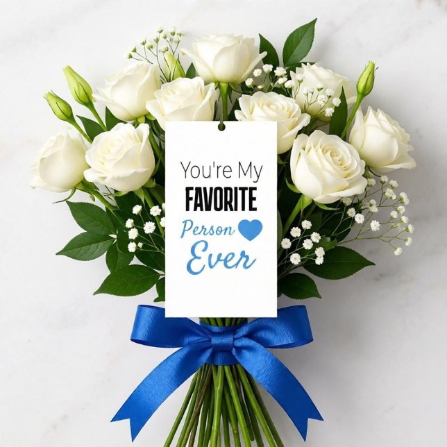 Favourite person ever personalized enclosure card (Creator Uploaded)