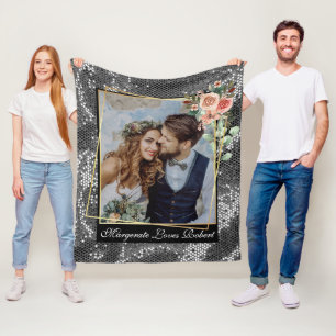 Favourite Person I Love You Photo Fleece Blanket