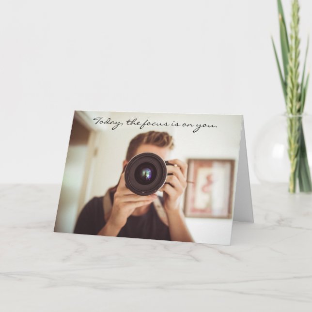 Favourite Photographer Birthday Card (Front)