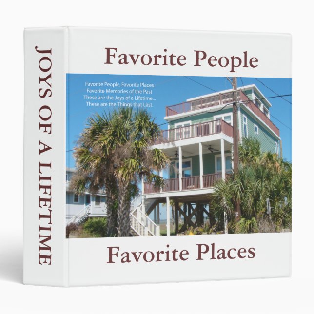 Favourite Places, Favourite People, Favourite Plac Binder (Front/Spine)