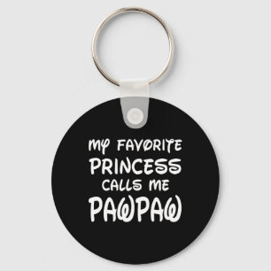 Favourite Princess Calls Me Pawpaw Fathers Day Chr Keychain