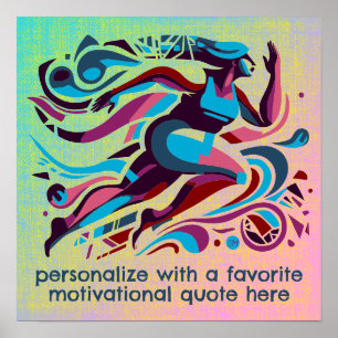 Favourite Quote Motivational Running Poster