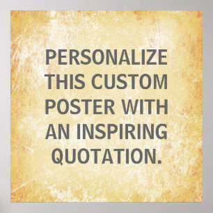 Favourite Quote Poster, personalized custom Poster