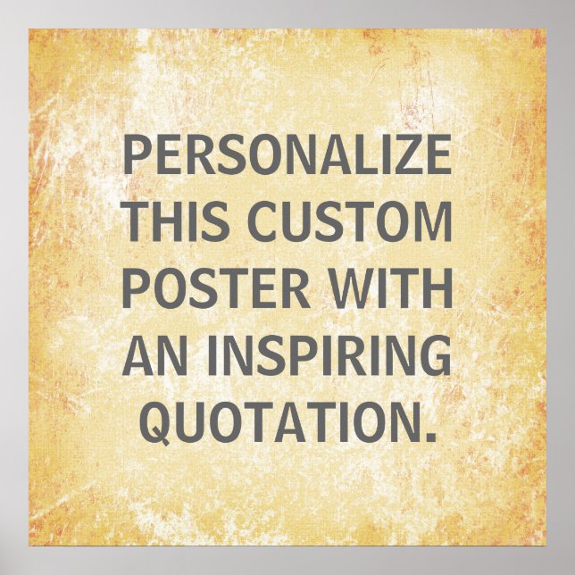 Favourite Quote Poster, personalized custom Poster (Front)