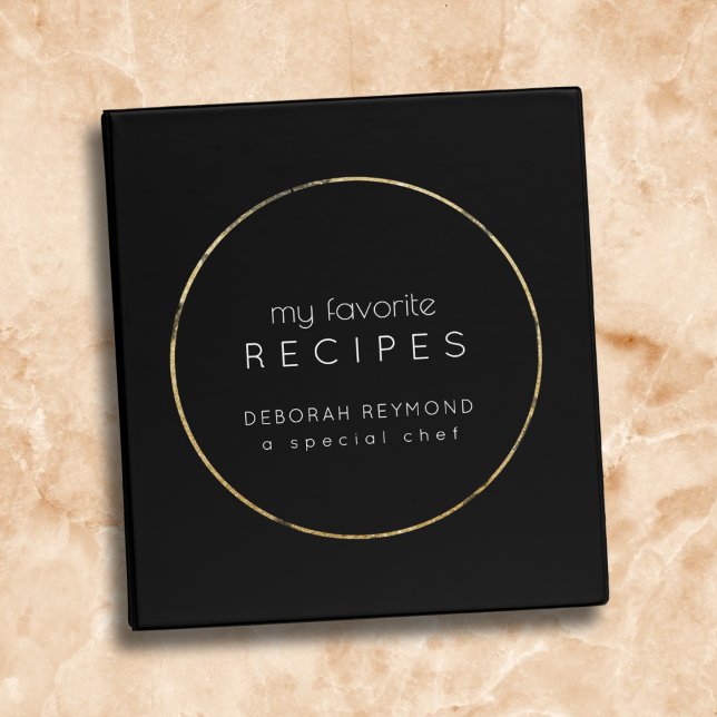 Favourite Recipes Binder Book BLACK (Creator Uploaded)