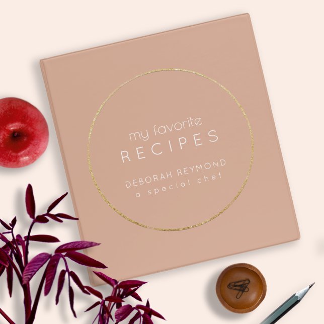 Favourite Recipes Binder Book Dusty Rose (Creator Uploaded)