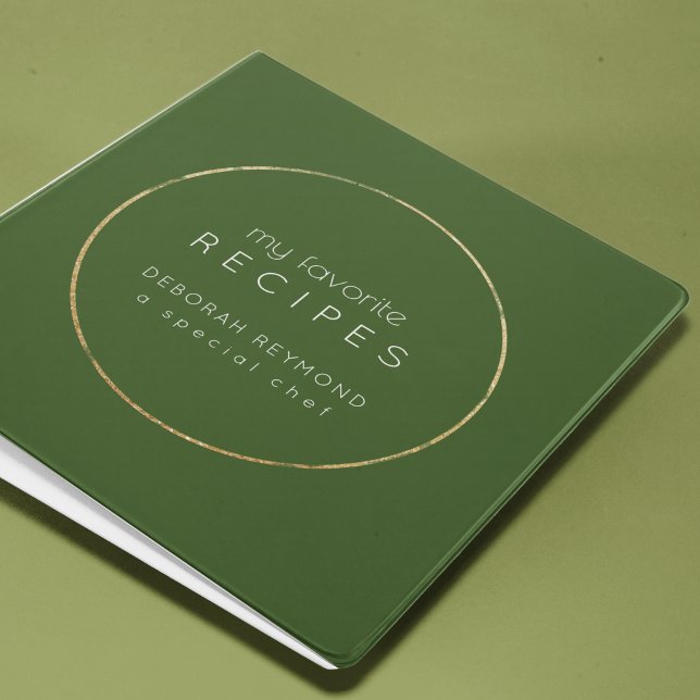 Favourite Recipes Binder Cook-Book Forest-Green (Creator Uploaded)