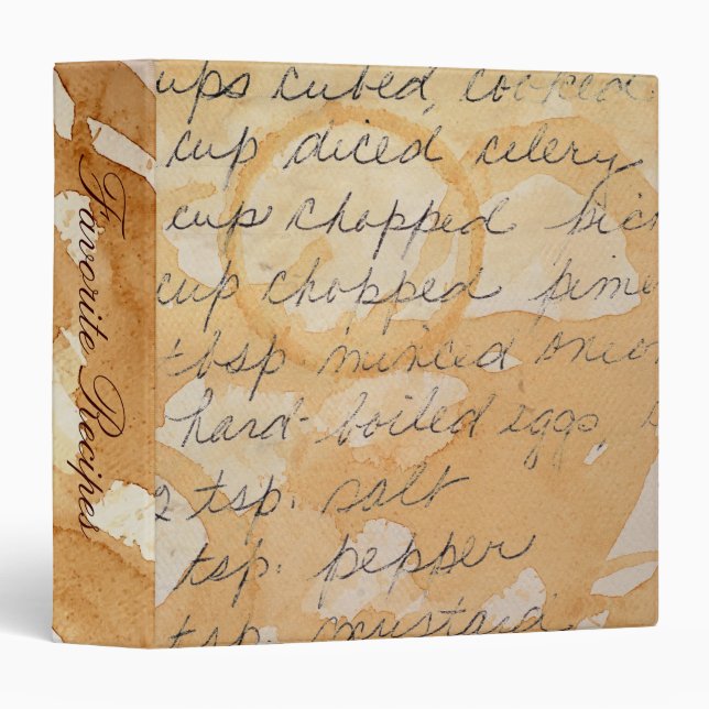 Favourite Recipes Cookbook 1.5" Binder (Front/Spine)
