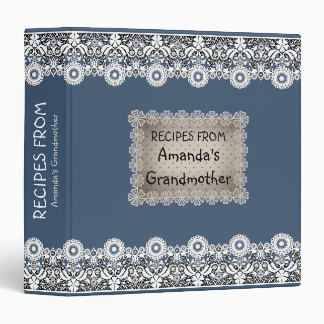 Favourite recipes, cookbook, scrapbooking binder (Front/Spine)