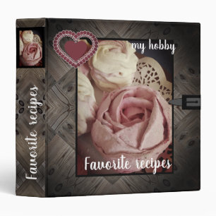 Favourite recipes, cookbook vintage binder