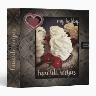 Favourite recipes, cookbook vintage binder