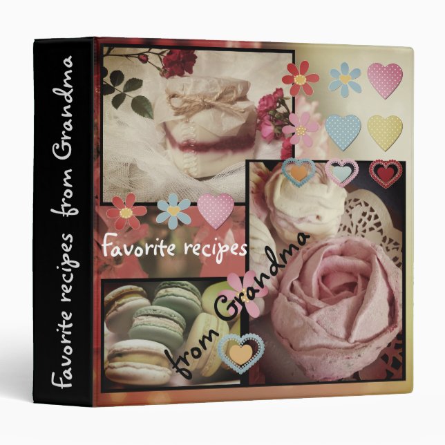 Favourite recipes from grandma 3 ring binder (Front/Spine)