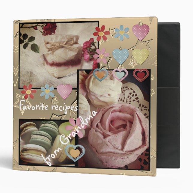 Favourite recipes from grandma 3 ring binder (Front/Inside)