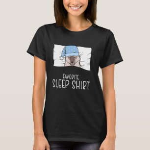Favourite Sleep Shirt Javanese Cat, Napping Cat Pa
