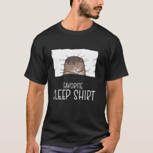 Favourite Sleep Shirt Scottish Fold Cat, Napping C