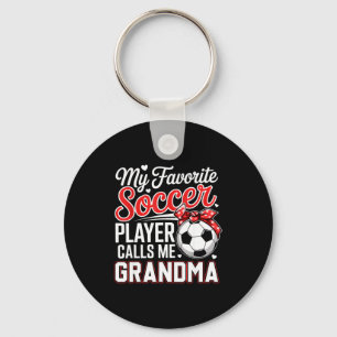Favourite soccer player calls grandma mother's day keychain