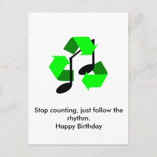 Favourite Song Rhythm Postcard
