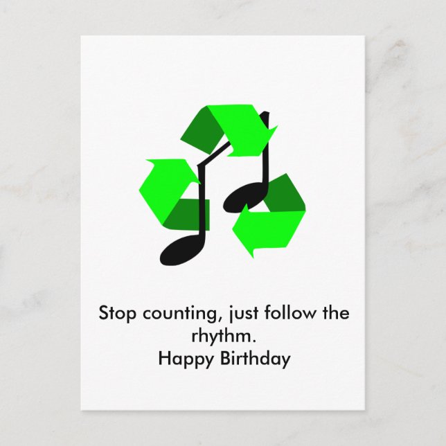 Favourite Song Rhythm Postcard (Front)