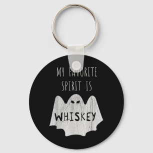 Favourite Spirit Is Shirt - Funny Halloween Shirt Keychain