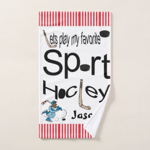 Favourite Sport Bathroom Towel Sets Hockey