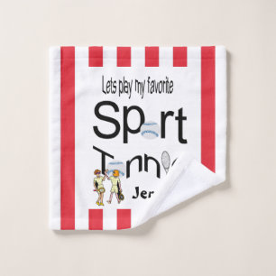 Favourite Sport Bathroom Towel Sets Tennis