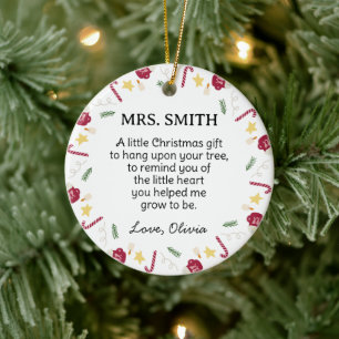 Favourite Teacher Appreciation Ceramic Ornament