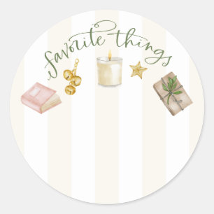 Favourite Things Gift Exchange Stickers