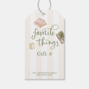 Favourite Things Gift Exchange Stickers Tags
