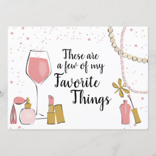 Favourite Things SIgn Invitation