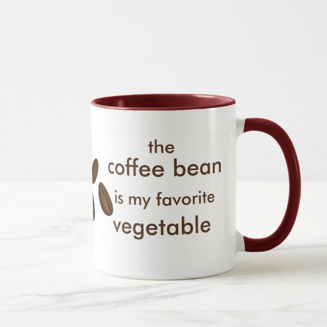 Favourite Vegetable 11 oz Ringer Mug (Right)