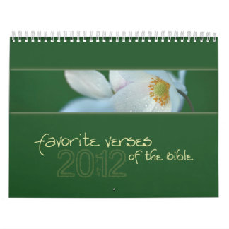 Favourite Verses of the Bible calendar 2012