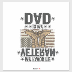 Favourite Veteran Dad Patriotic Combat Boots Shirt