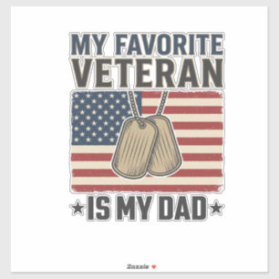 Favourite Veteran Dad Patriotic Dog Tags Design_1