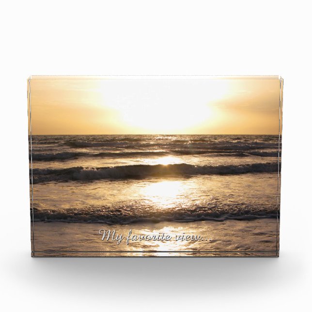 Favourite View Custom Photo and Text Block (Front)