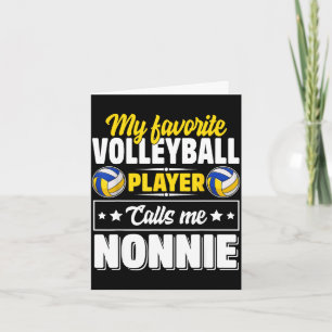 Favourite volleyball player calls nonnie mother's card