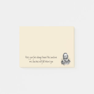 Favourite Walt Whitman Quote Champagne Post-it Notes