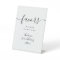 Favours Black And White Modern Script Table