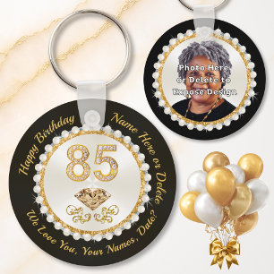 Favours for 85th Birthday Party, 85th Birthday, Keychain