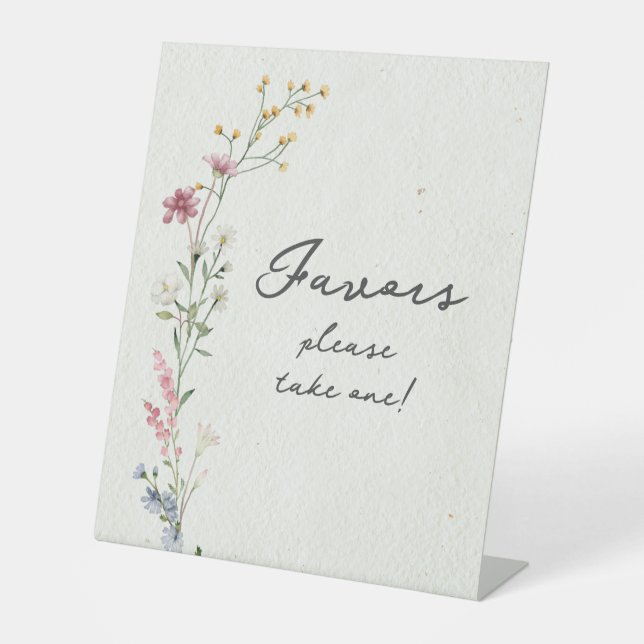 Favours  pedestal sign (Front)